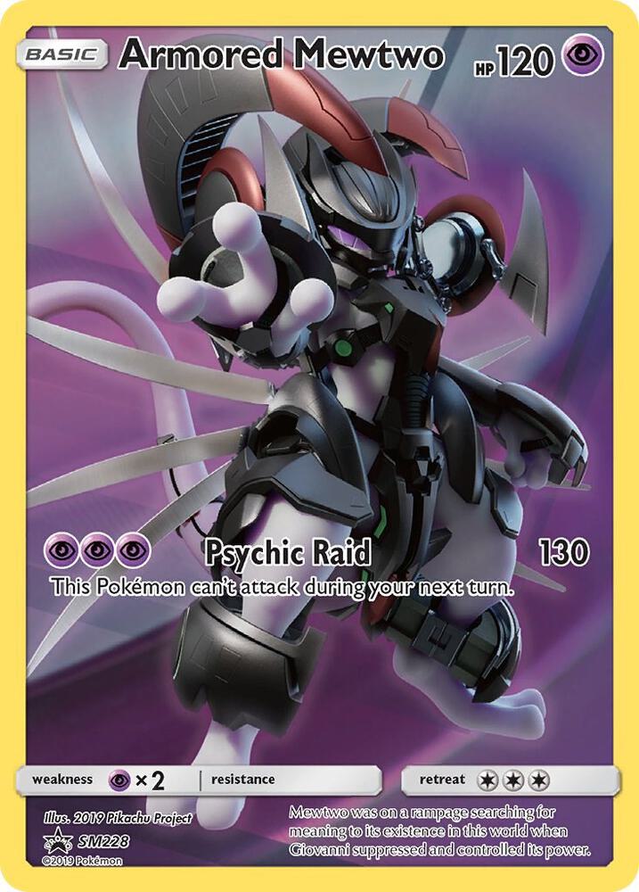Armored Mewtwo - SM228 - 2019 Adventnure Tin Black Star Promo