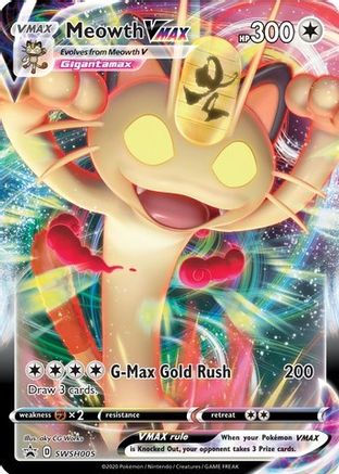 Meowth VMAX - SWSH005 - Pokemon SWSH Sword & Shield Promo
