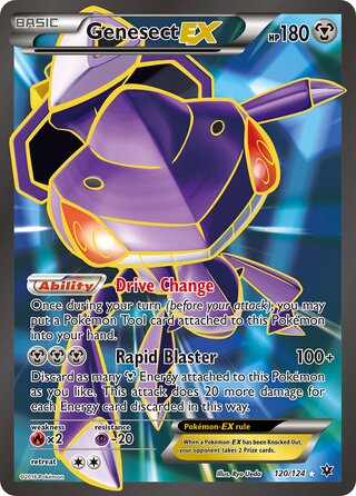 FULL ART Genesect EX - 120/124 - Ultra Rare - Fates Collide