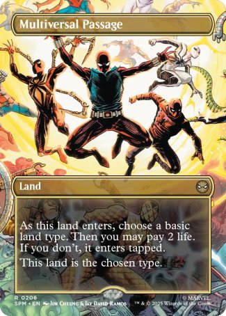 BORDERLESS Multiversal Passage - #206 Rare Marvel's Spider-Man