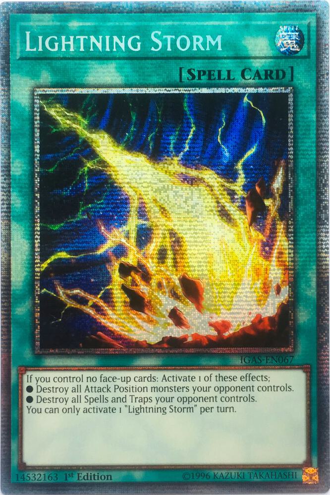 [STARLIGHT RARE] Lightning Storm - IGAS-EN067 - 1st Edition