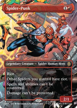 BORDERLESS Spider-Punk - #207 Rare Marvel's Spider-Man