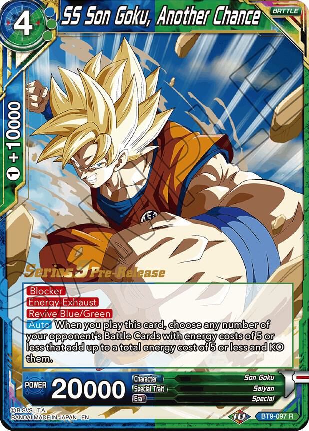 SS Son Goku, Another Chance - BT9-097 - Universal Onslaught Series 9 Pre-Release Promo