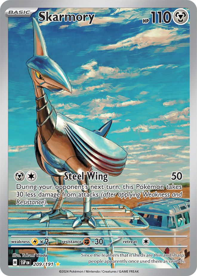 Skarmory - 209/191 - Illustration Rare Surging Sparks