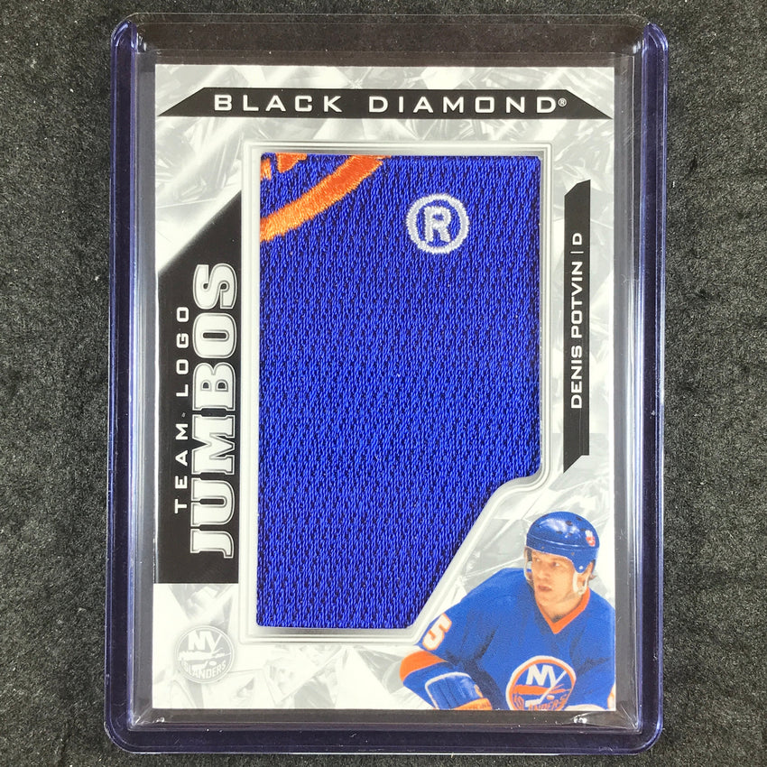 2024-25 Black Diamond NHL DENIS POTVIN Team Logo Jumbo Puzzle Patch #PO