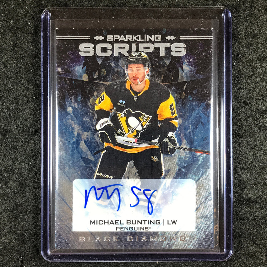 2024-25 Black Diamond NHL MICHAEL BUNTING Sparkling Scripts Auto #BU