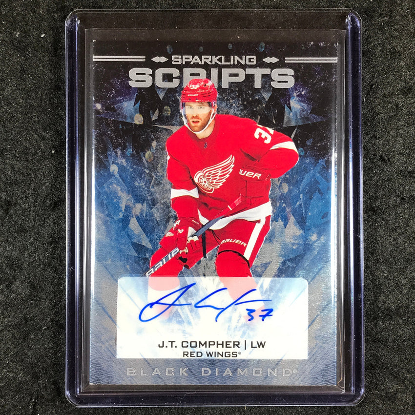2024-25 Black Diamond NHL J.T. COMPHER Sparkling Scripts Auto #JC