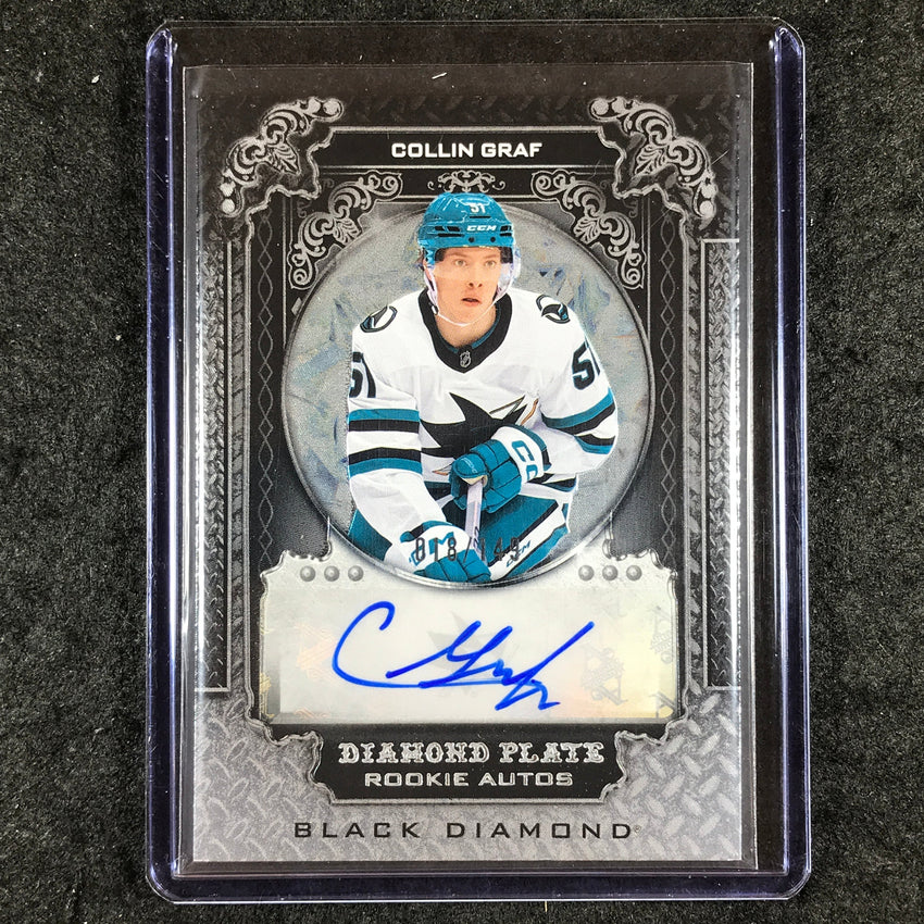 2024-25 Black Diamond NHL COLLIN GRAF Diamond Plate Rookie Auto 18/149
