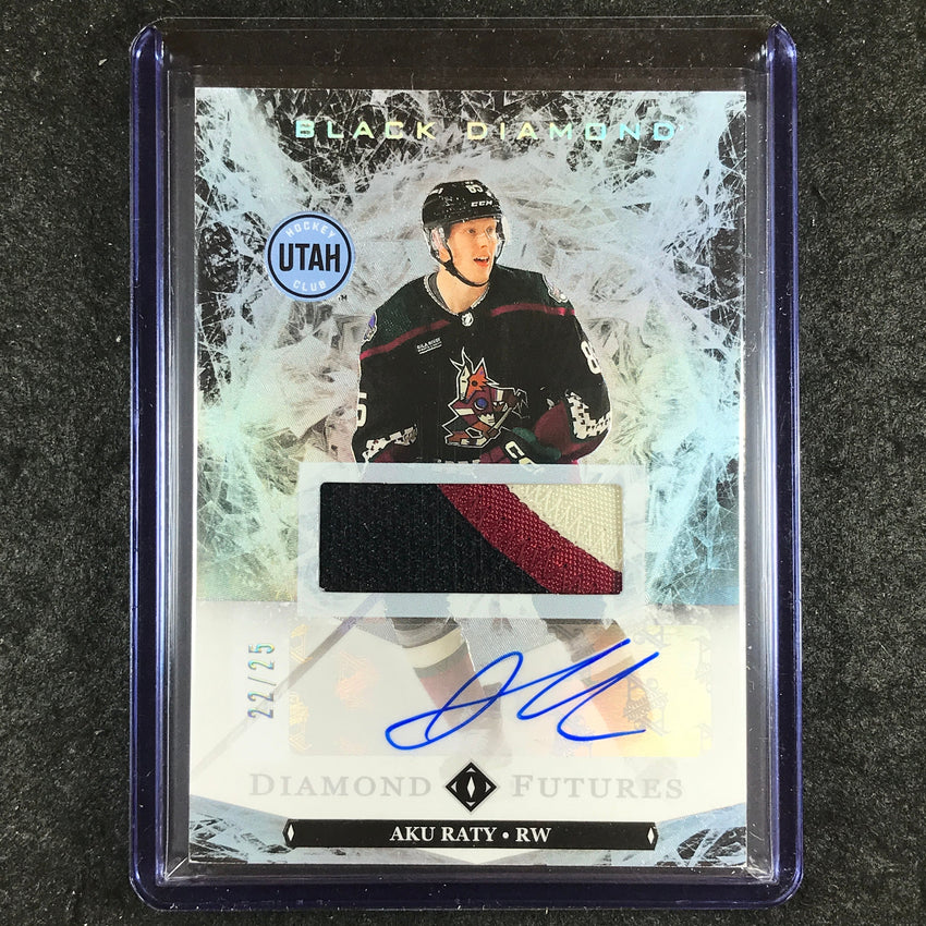 2024-25 Black Diamond NHL AKU RATY Diamond Futures Rookie Patch Auto 22/25