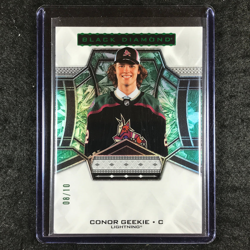 2024-25 Black Diamond NHL CONOR GEEKIE Rookie Base Emerald 8/10