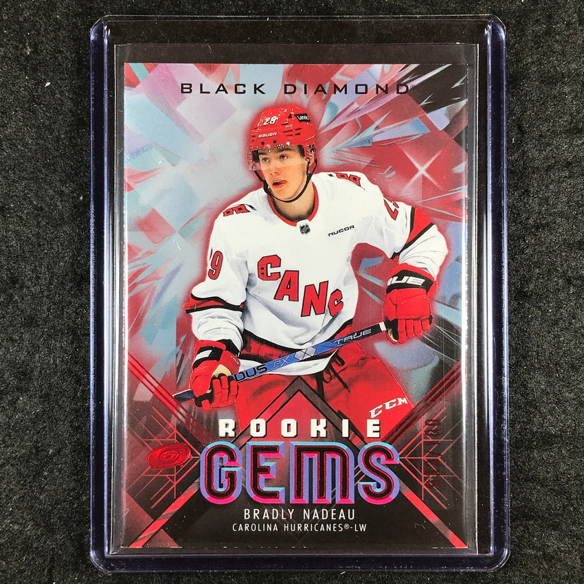 2024-25 Black Diamond NHL BRADLY NADEAU Rookie Gems Red 33/100