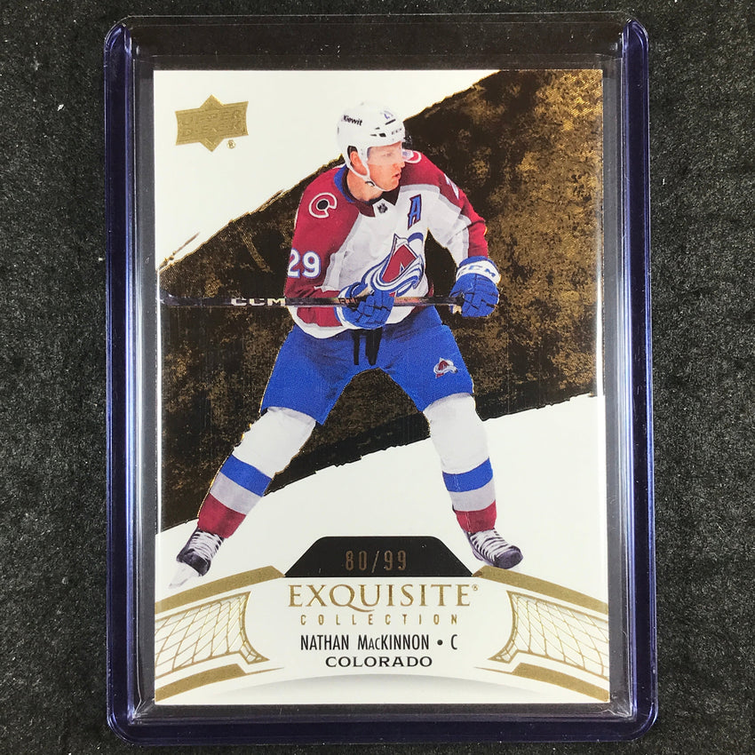 2024-25 Black Diamond NHL NATHAN MACKINNON Exquisite Collection Gold 80/99