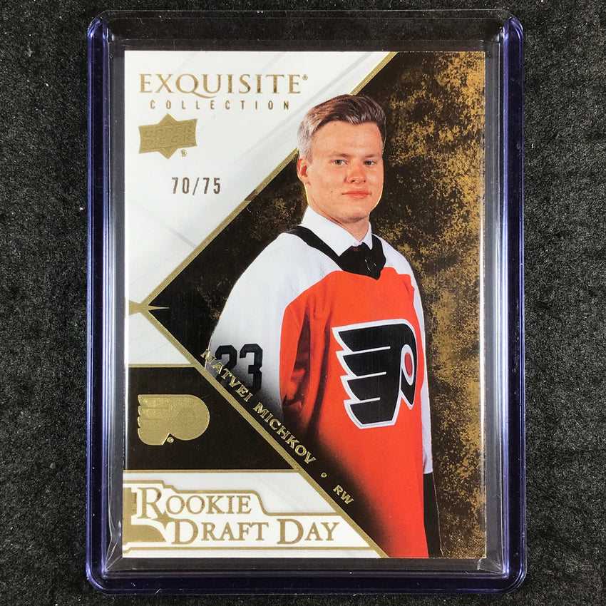 2024-25 Black Diamond NHL MATVEI MICHKOV Exquisite Rookie Draft Day Gold 70/75