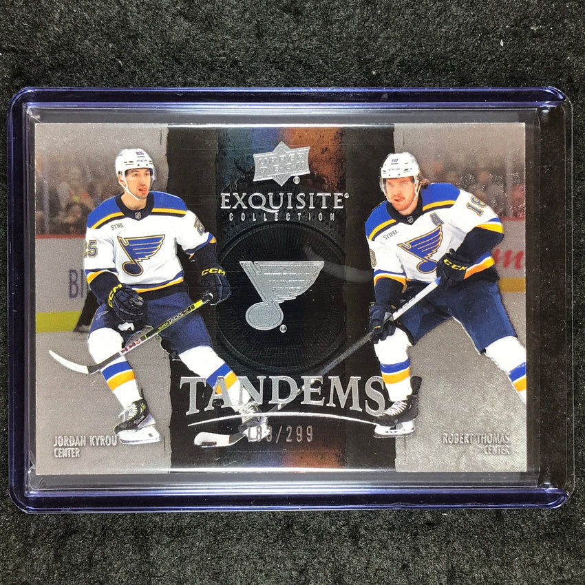 2024-25 Black Diamond NHL JORDAN KYROU ROBERT THOMAS Exquisite Tandems 183/299