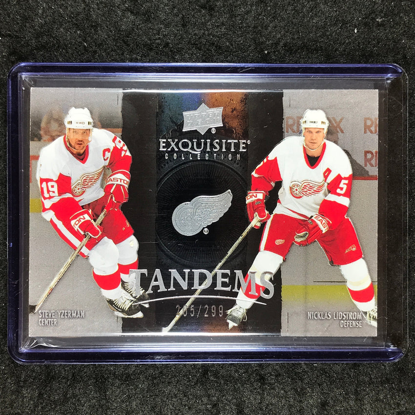 2024-25 Black Diamond NHL YZERMAN NICKLAS LIDSTROM Exquisite Tandems 205/299