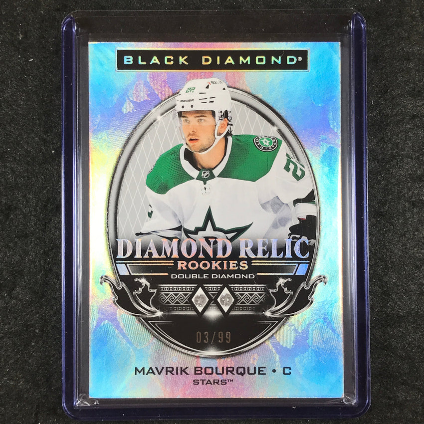 2024-25 Black Diamond NHL MAVRIK BOURQUE Diamond Relic Rookies Double 3/99
