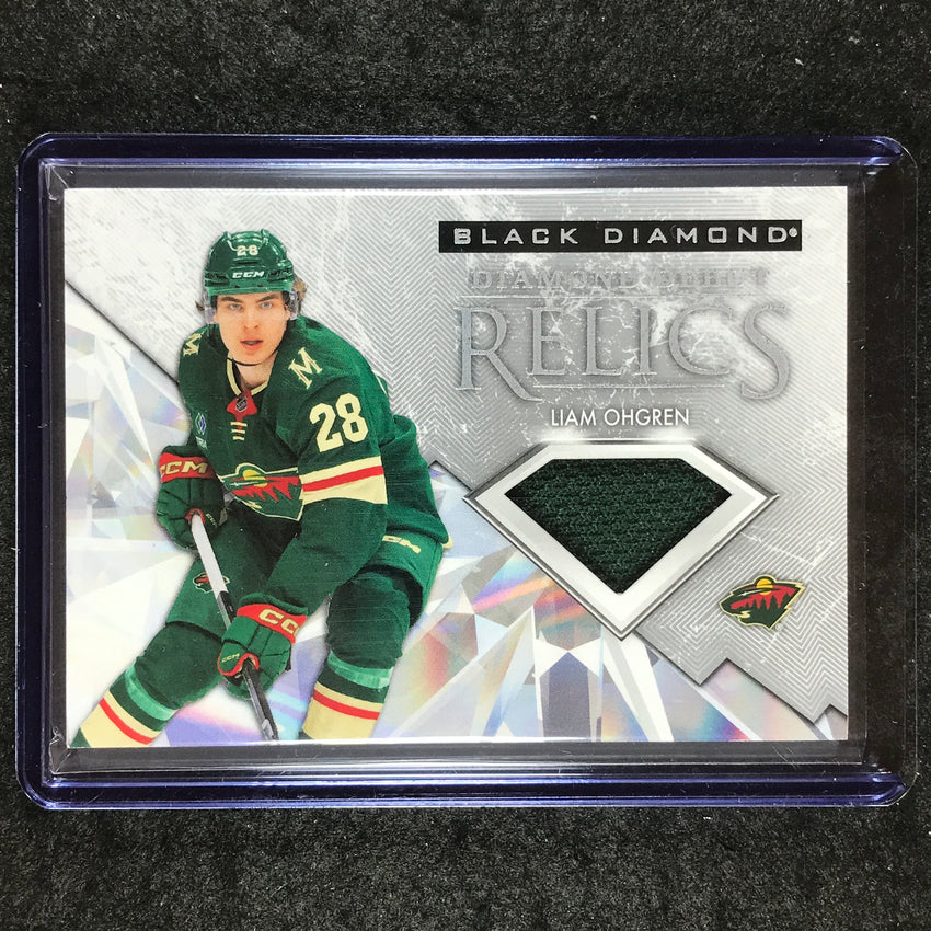 2024-25 Black Diamond NHL LIAM OHGREN Diamond Debut Relics Rookie Jersey #LO