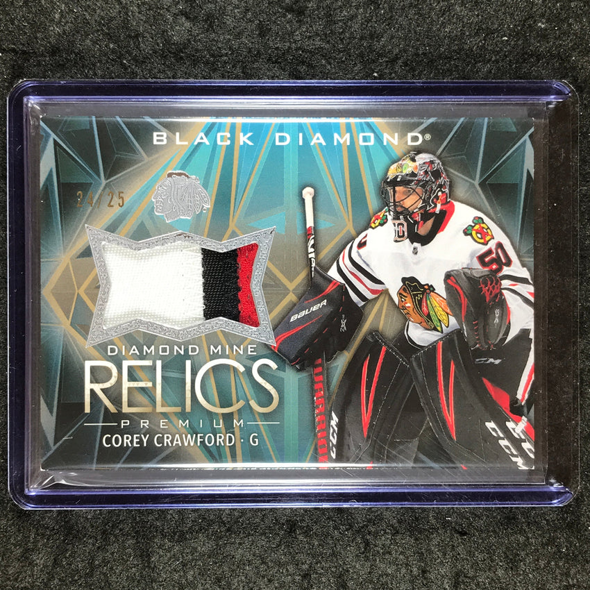 2024-25 Black Diamond NHL COREY CRAWFORD Diamond Mine Relics Premium Patch 24/25