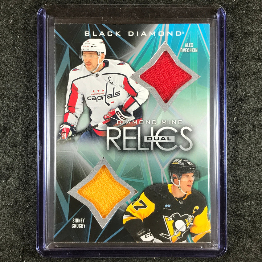 2024-25 Black Diamond NHL OVECHKIN CROSBY Diamond Mine Dual Relics Jersey #CO