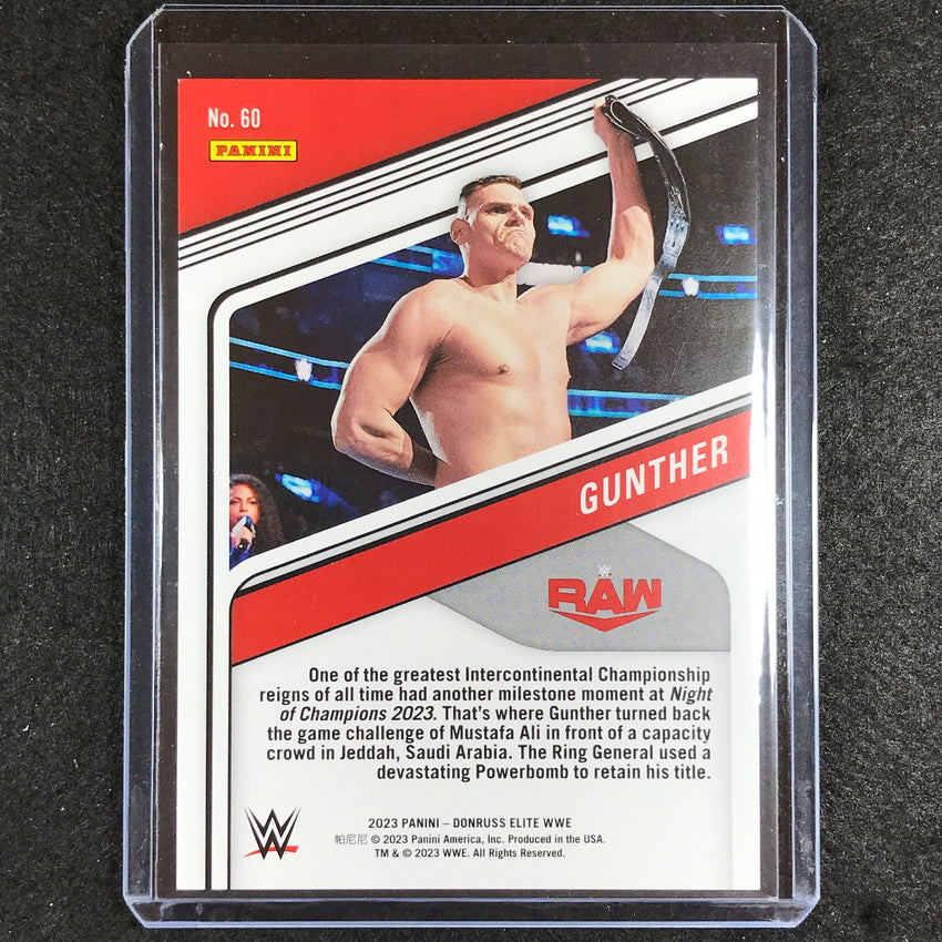 2023 Donruss Elite WWE Gunther Base Black 1/1
