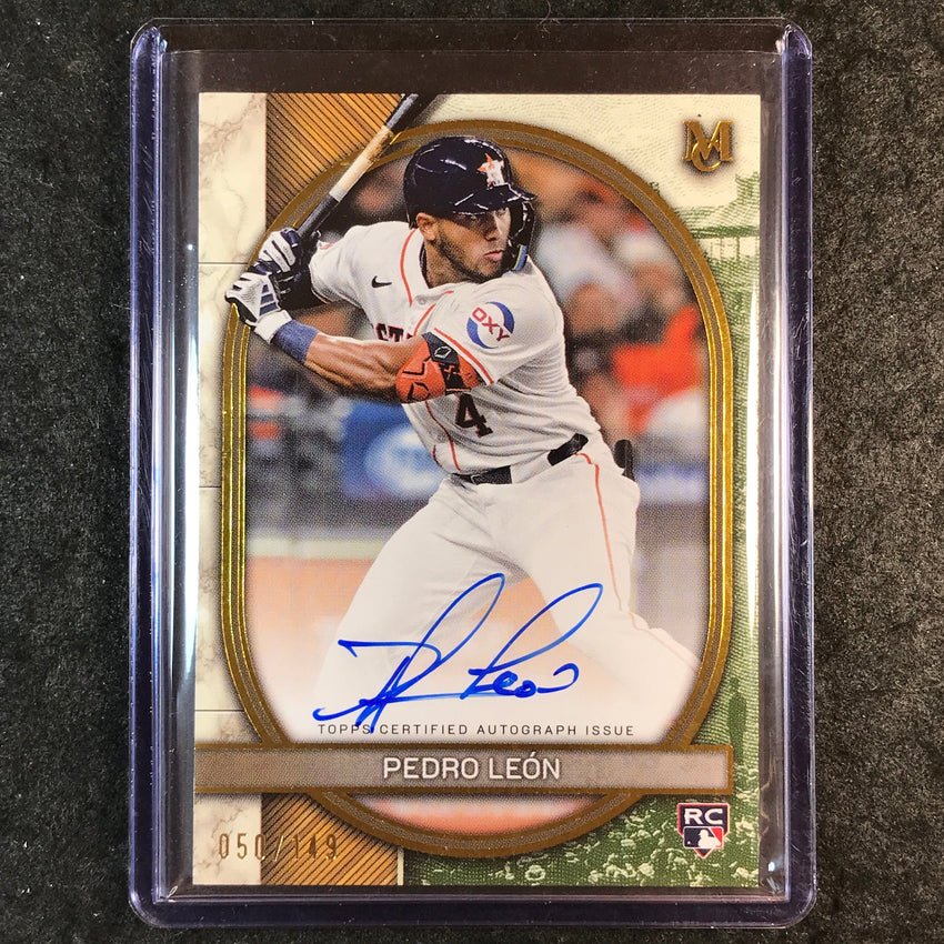 2025 Museum Baseball PEDRO LEON Archival Rookie Auto Gold 150/149