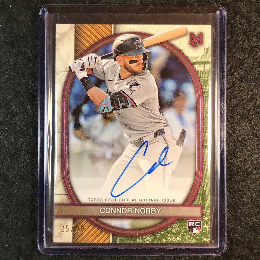 2025 Museum Baseball CONNOR NORBY Archival Rookie Auto Pink 25/99