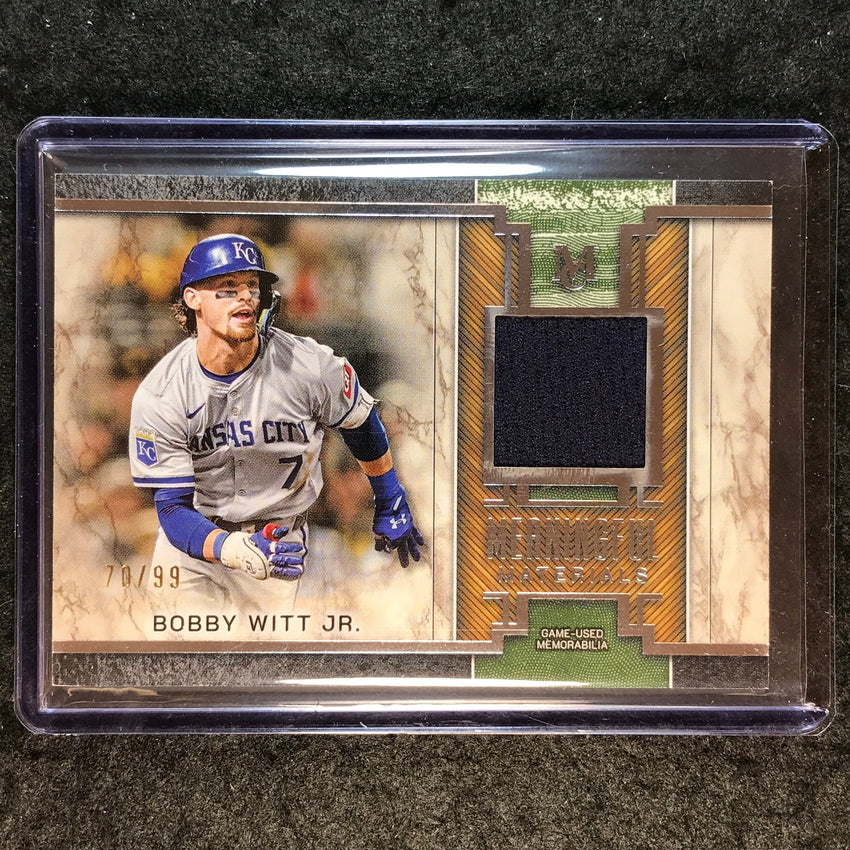 2025 Museum Baseball BOBBY WITT JR. Meaningful Material Relic 70/99