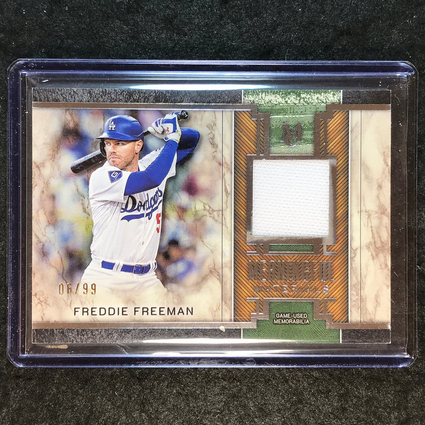 2025 Museum Baseball FREDDIE FREEMAN Meaningful Material Relic 6/99