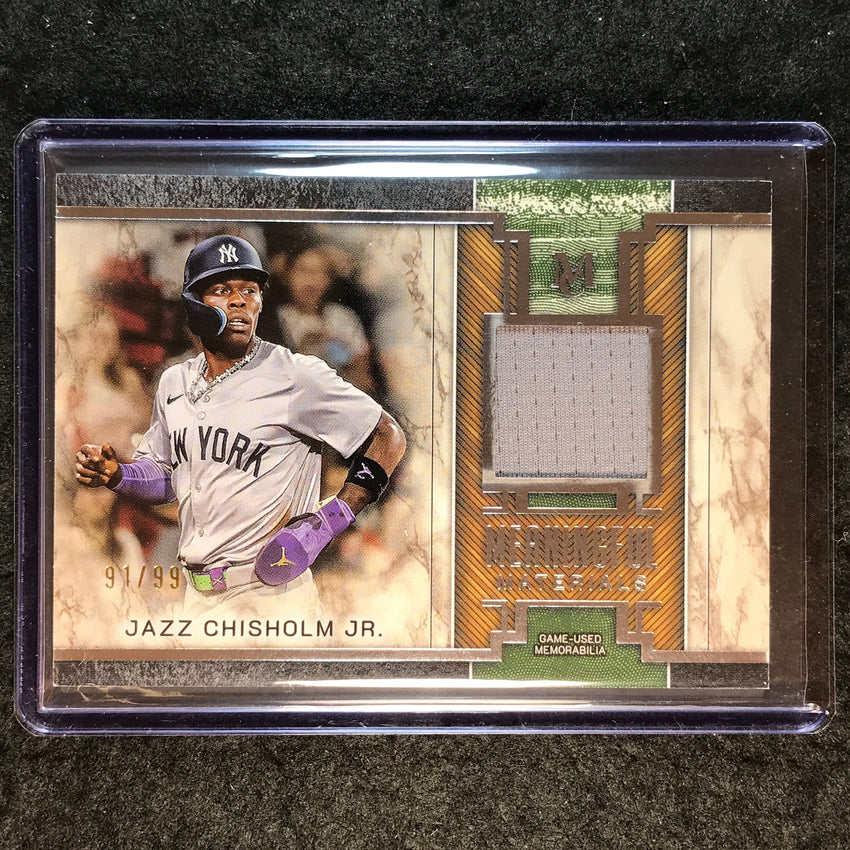 2025 Museum Baseball JAZZ CHISHOLM JR. Meaningful Material Relic 91/99
