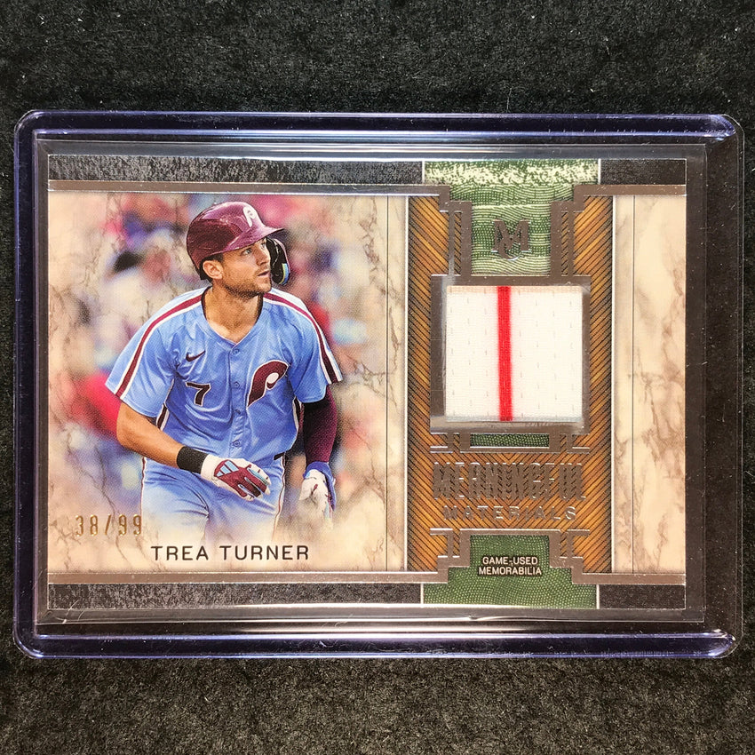 2025 Museum Baseball TREA TURNER Meaningful Material Relic 38/99