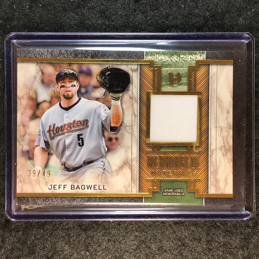 2025 Museum Baseball JEFF BAGWELL Meaningful Material Relic Gold 39/49