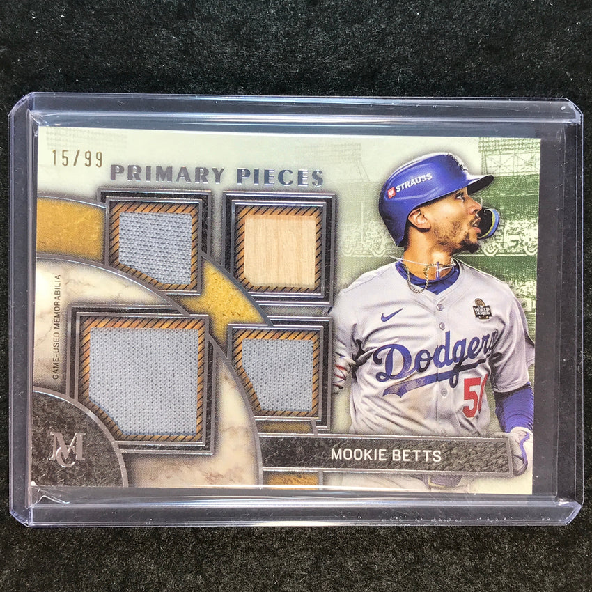 2025 Museum Baseball MOOKIE BETTS Primary Pieces Quad Relic 15/99