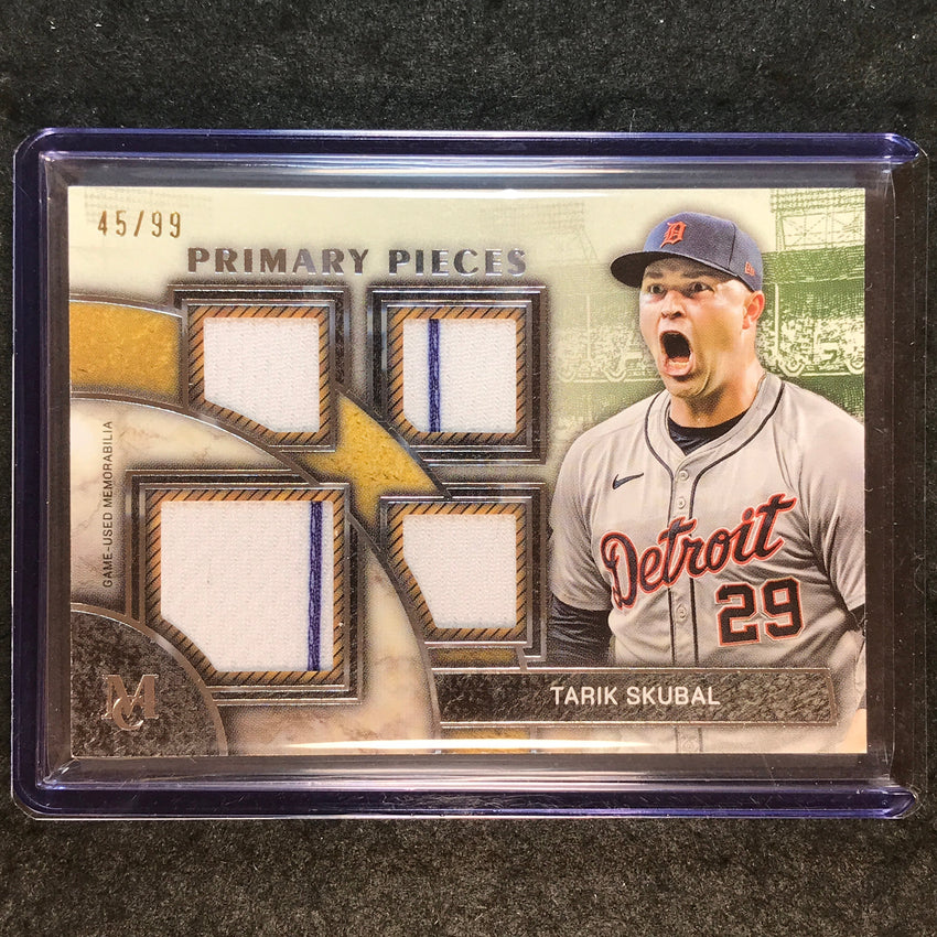 2025 Museum Baseball TARIK SKUBAL Primary Pieces Quad Relic 45/99