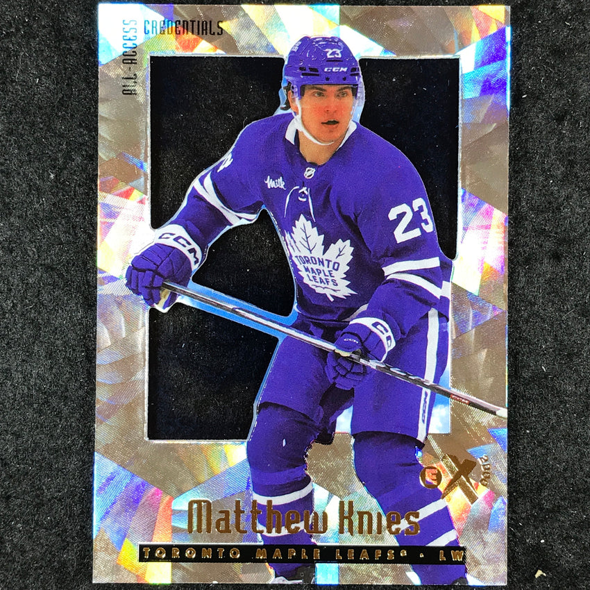 2023-24 Skybox E-X 2000 NHL MATTHEW KNIES Rookie All-Access Credentials SP #112