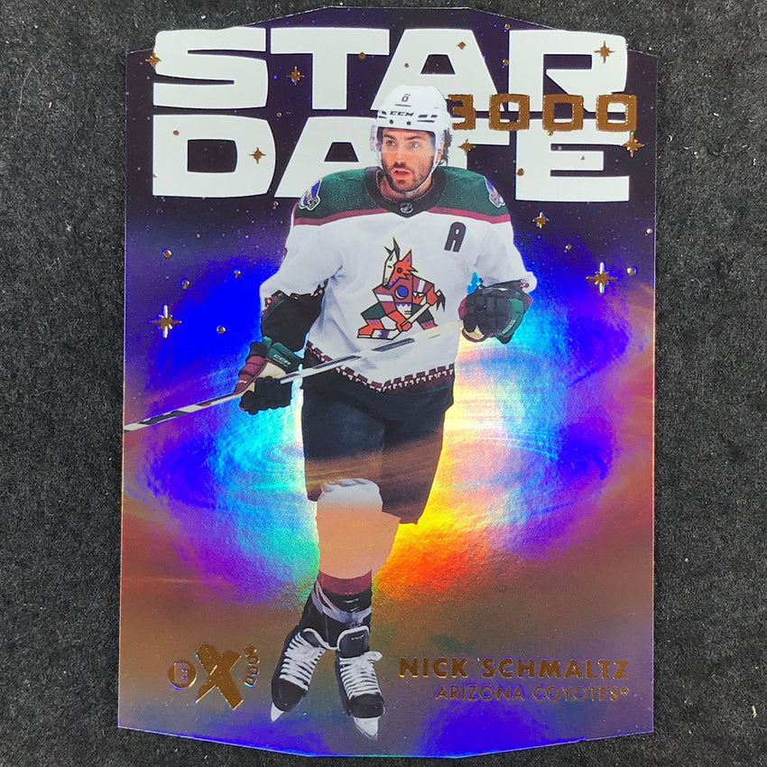 2023-24 Skybox E-X 2000 NHL NICK SCHMALTZ Star Date 3000 Die-Cut #14