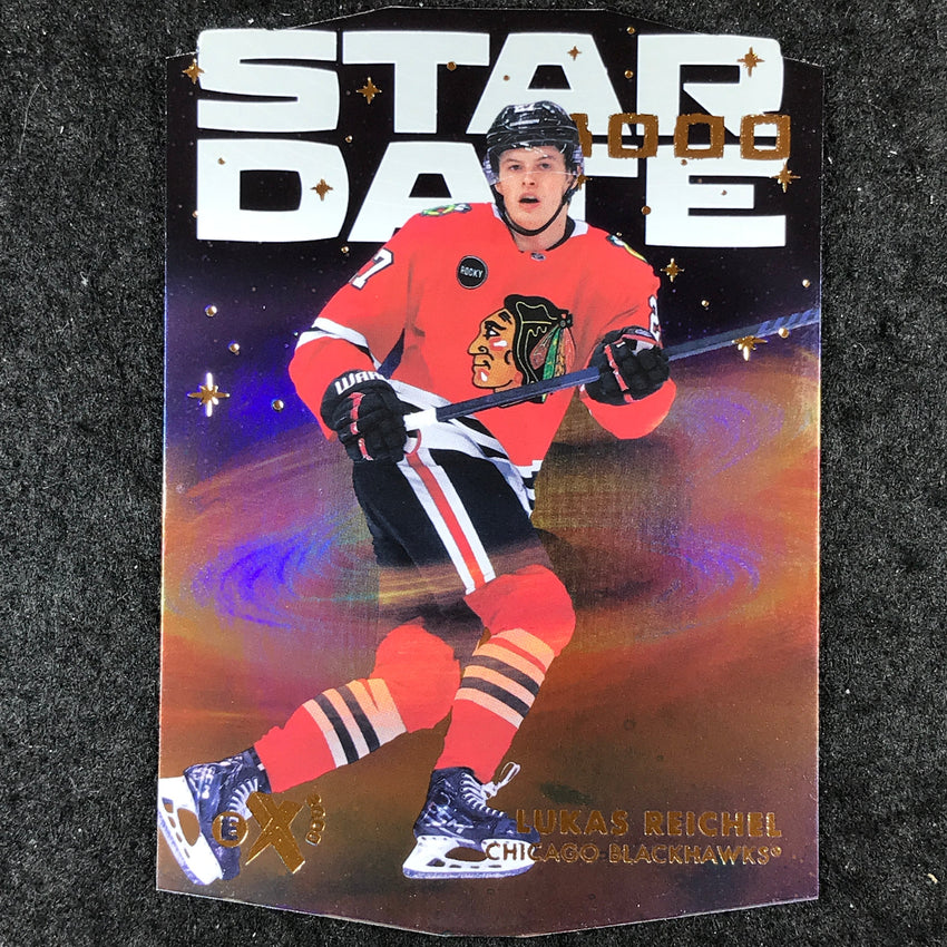 2023-24 Skybox E-X 2000 NHL LUKAS REICHEL Star Date 3000 Die-Cut #16