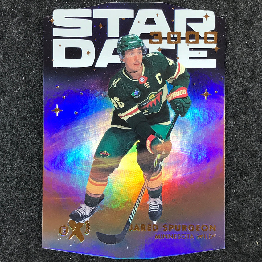 2023-24 Skybox E-X 2000 NHL JARED SPURGEON Star Date 3000 Die-Cut #22