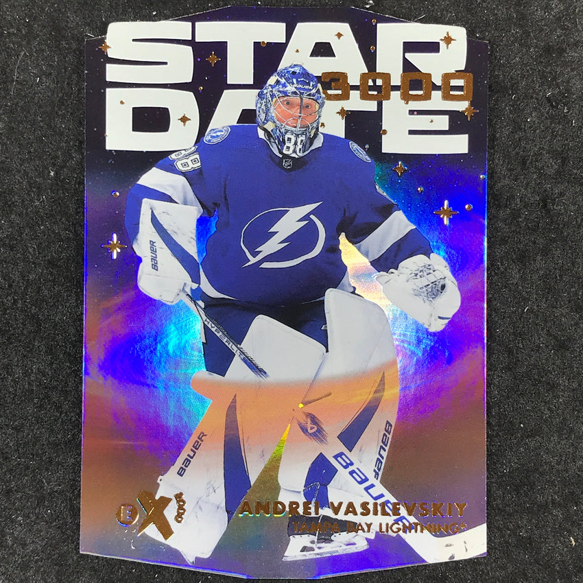 2023-24 Skybox E-X 2000 NHL ANDREI VASILEVSKIY Star Date 3000 Die-Cut #23