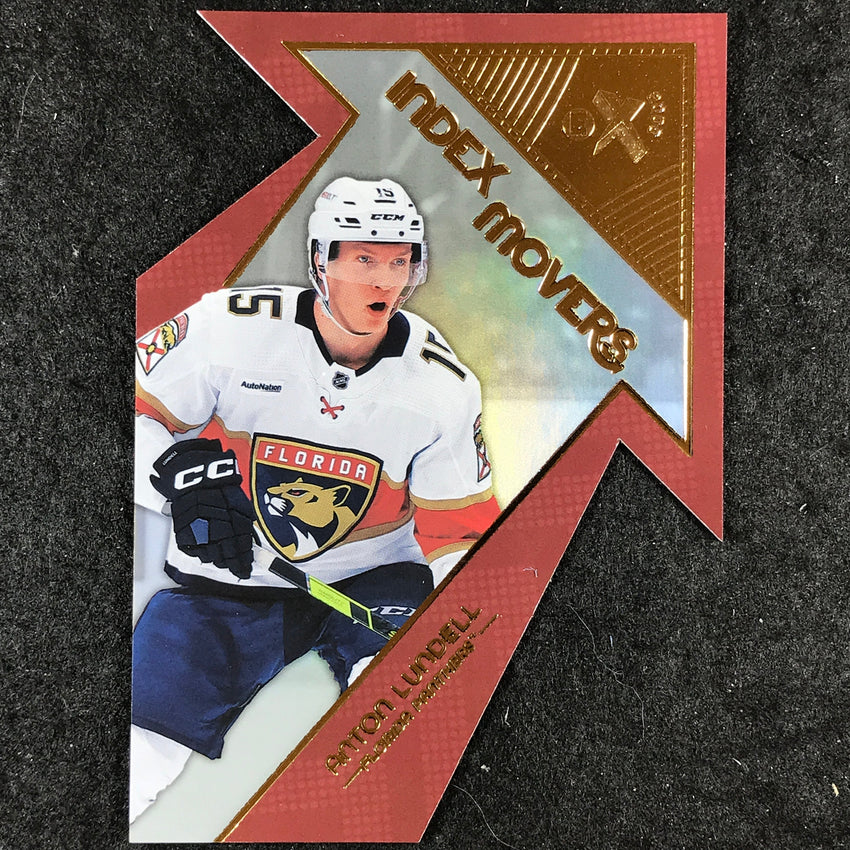 2023-24 Skybox E-X 2000 NHL ANTON LUNDELL Index Movers Die-Cut #3