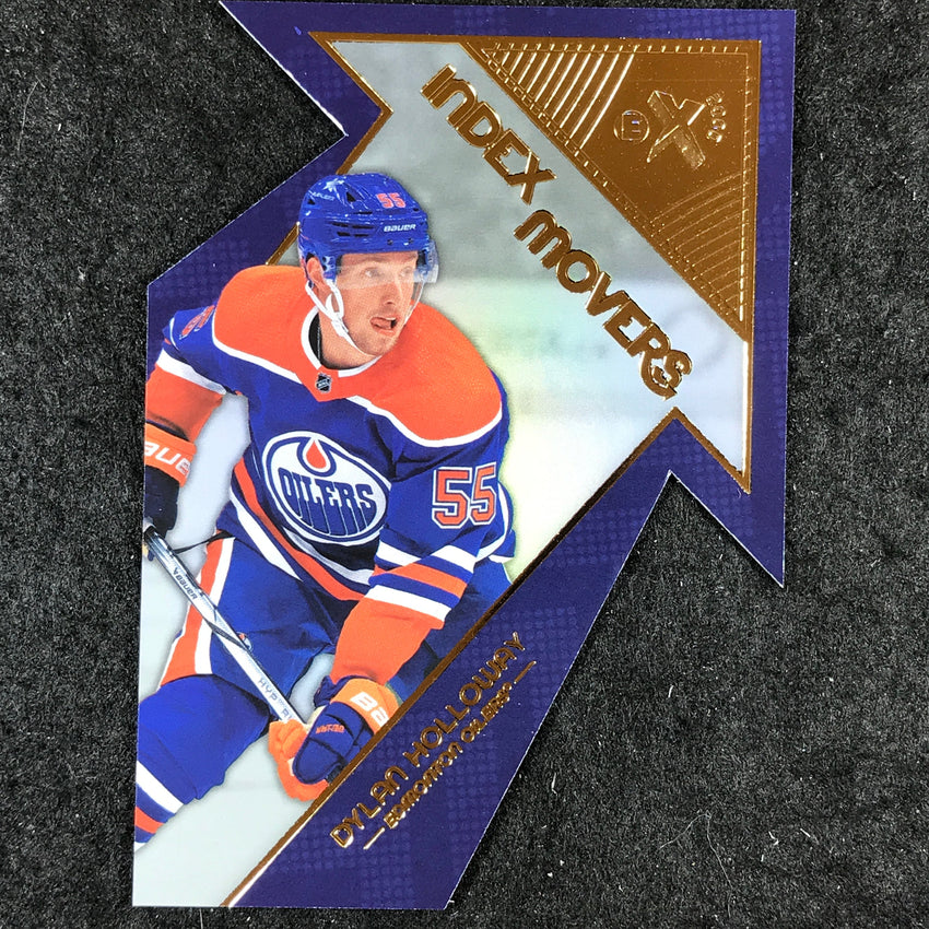 2023-24 Skybox E-X 2000 NHL DYLAN HOLLOWAY Index Movers Die-Cut #14