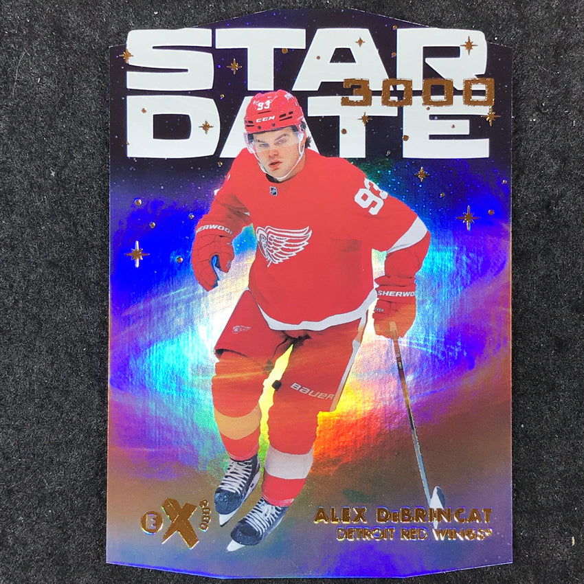 2023-24 Skybox E-X 2000 NHL ALEX DEBRINCAT Star Date 3000 Die-Cut #3