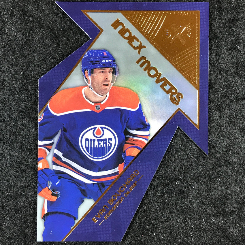 2023-24 Skybox E-X 2000 NHL EVAN BOUCHARD Index Movers Die-Cut #17