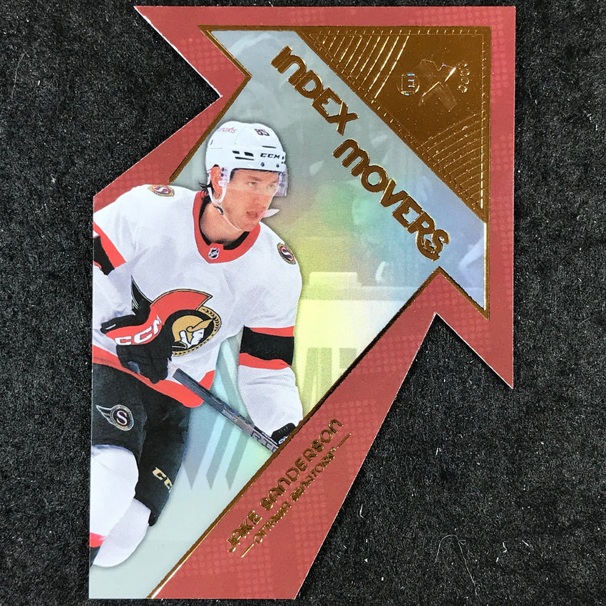 2023-24 Skybox E-X 2000 NHL JAKE SANDERSON Index Movers Die-Cut #18