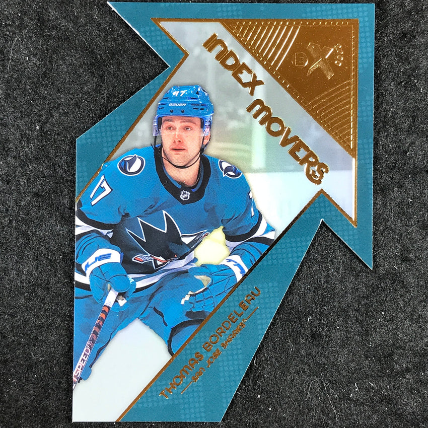 2023-24 Skybox E-X 2000 NHL THOMAS BORDELEAU Index Movers Die-Cut #19