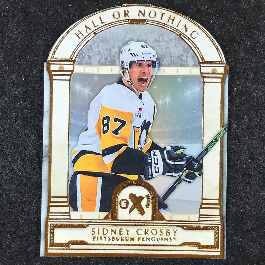 2023-24 Skybox E-X 2000 NHL SIDNEY CROSBY Hall or Nothing Die-Cut #2