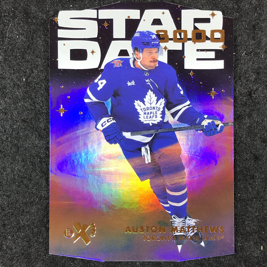 2023-24 Skybox E-X 2000 NHL AUSTON MATTHEWS Star Date 3000 Die-Cut #4