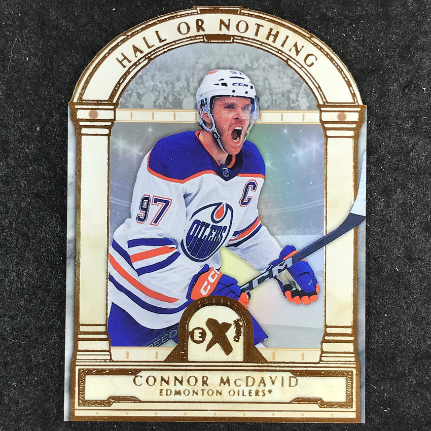 2023-24 Skybox E-X 2000 NHL CONNOR MCDAVID Hall or Nothing Die-Cut #5