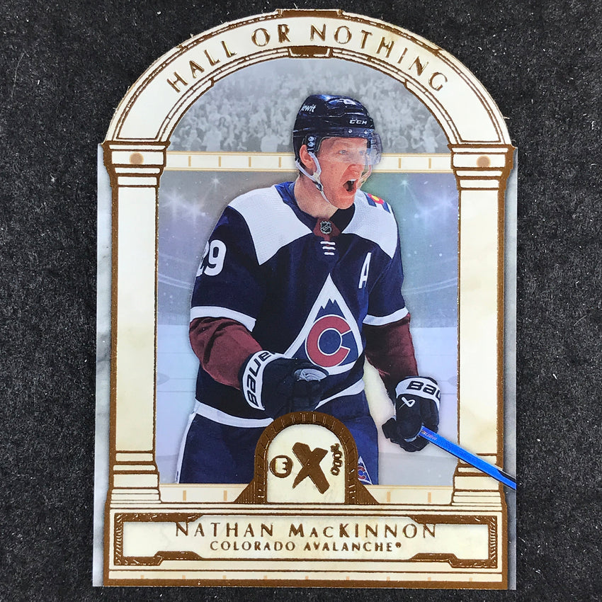 2023-24 Skybox E-X 2000 NHL NATHAN MACKINNON Hall or Nothing Die-Cut #7