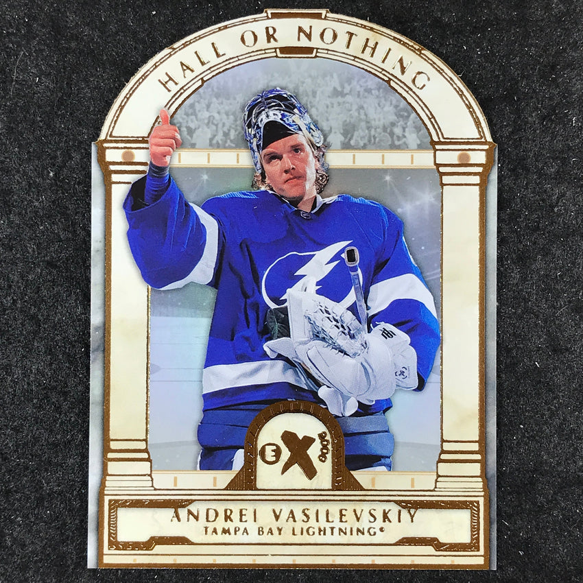 2023-24 Skybox E-X 2000 NHL ANDREI VASILEVSKIY Hall or Nothing Die-Cut #8