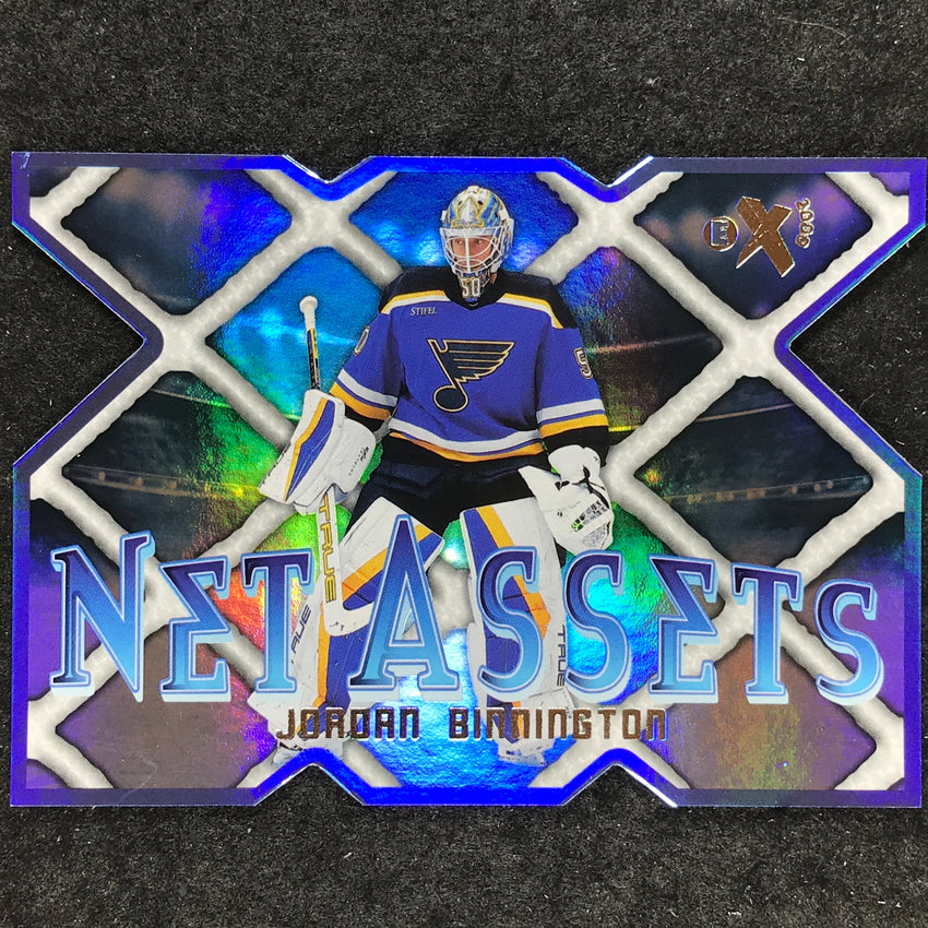 2023-24 Skybox E-X 2000 NHL JORDAN BINNINGTON Net Assets Die Cut 4 of 30
